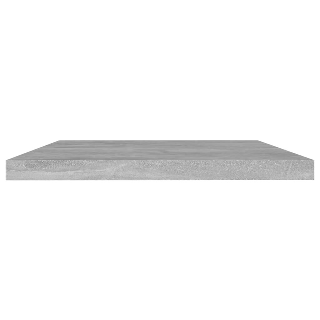 vidaXL Wandschappen 4 st 60x10x1,5 cm spaanplaat betongrijs