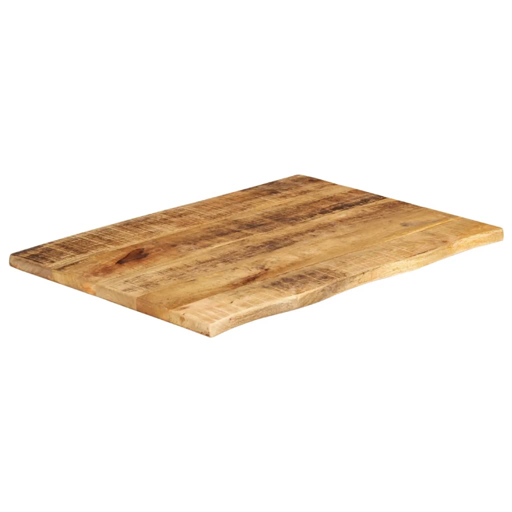 vidaXL Tafelblad met natuurlijke rand 80x60x2,5 cm massief mangohout