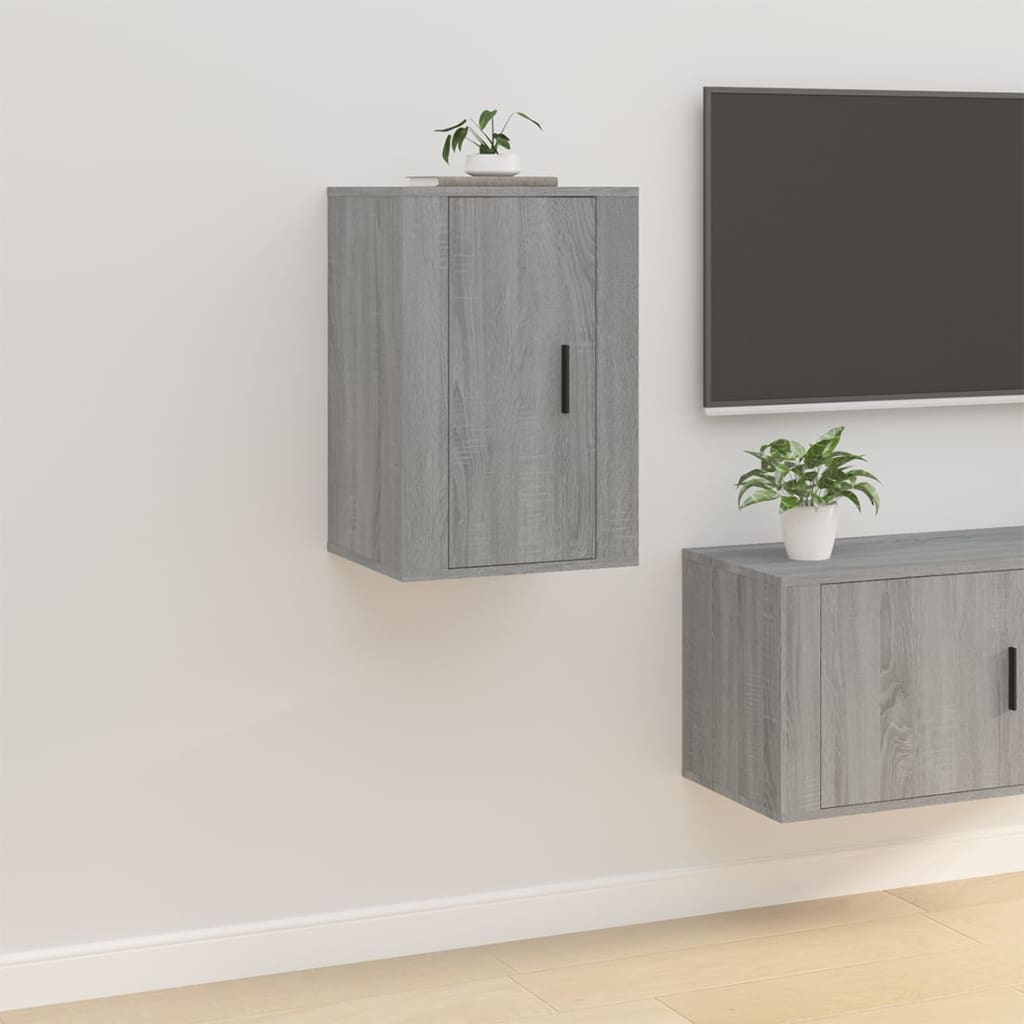 vidaXL Tv-wandmeubel 40x34,5x60 cm grijs sonoma eikenkleurig