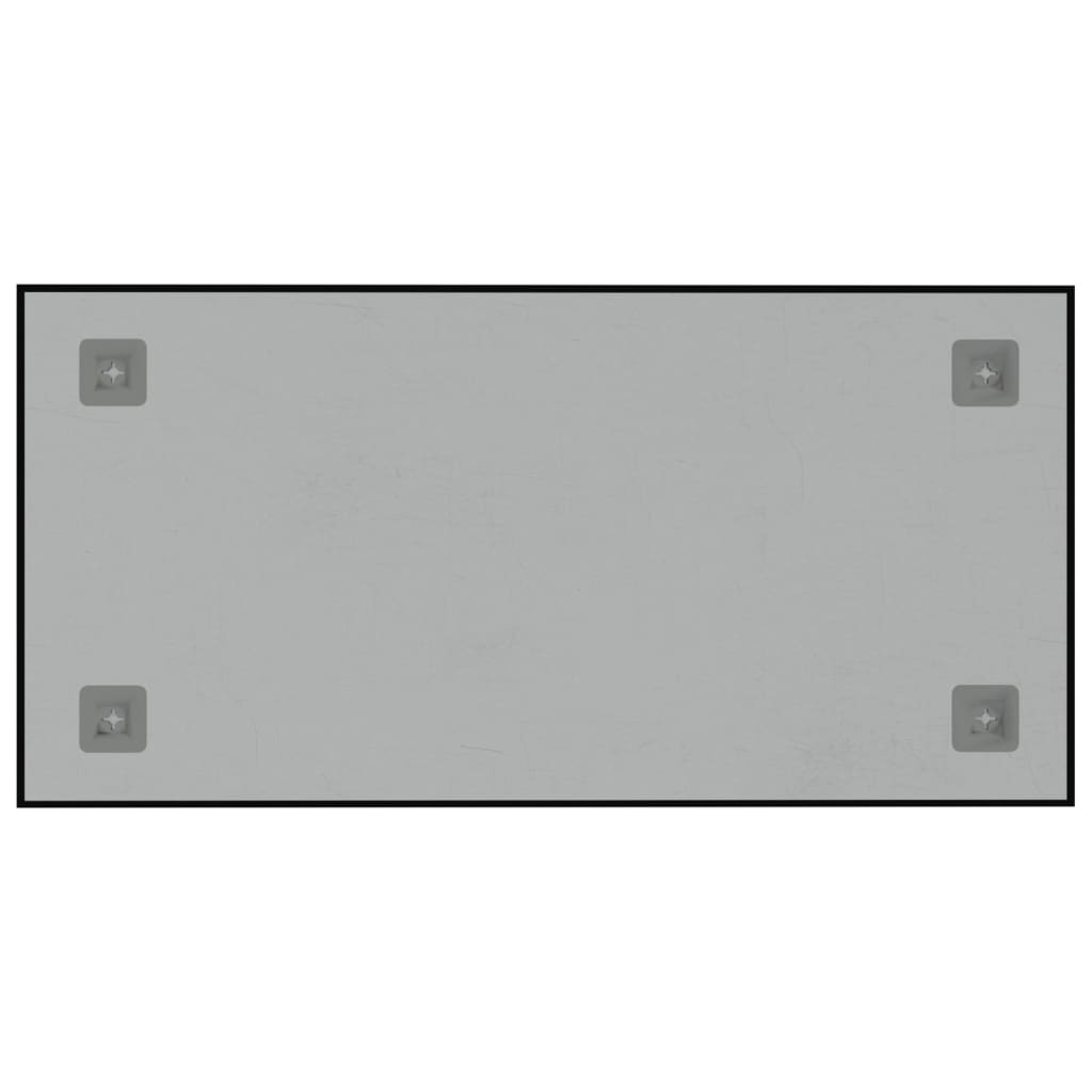 vidaXL Magneetbord voor aan de wand 60x30 cm gehard glas zwart