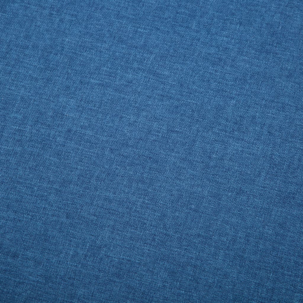 vidaXL Driezitsbank 172x70x82 cm stof blauw
