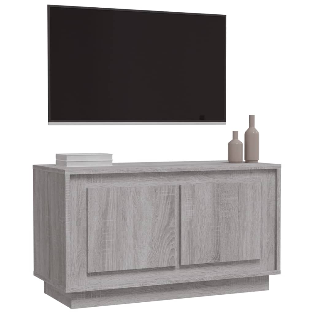 vidaXL Tv-meubel 80x35x45 cm bewerkt hout grijs sonoma eikenkleurig