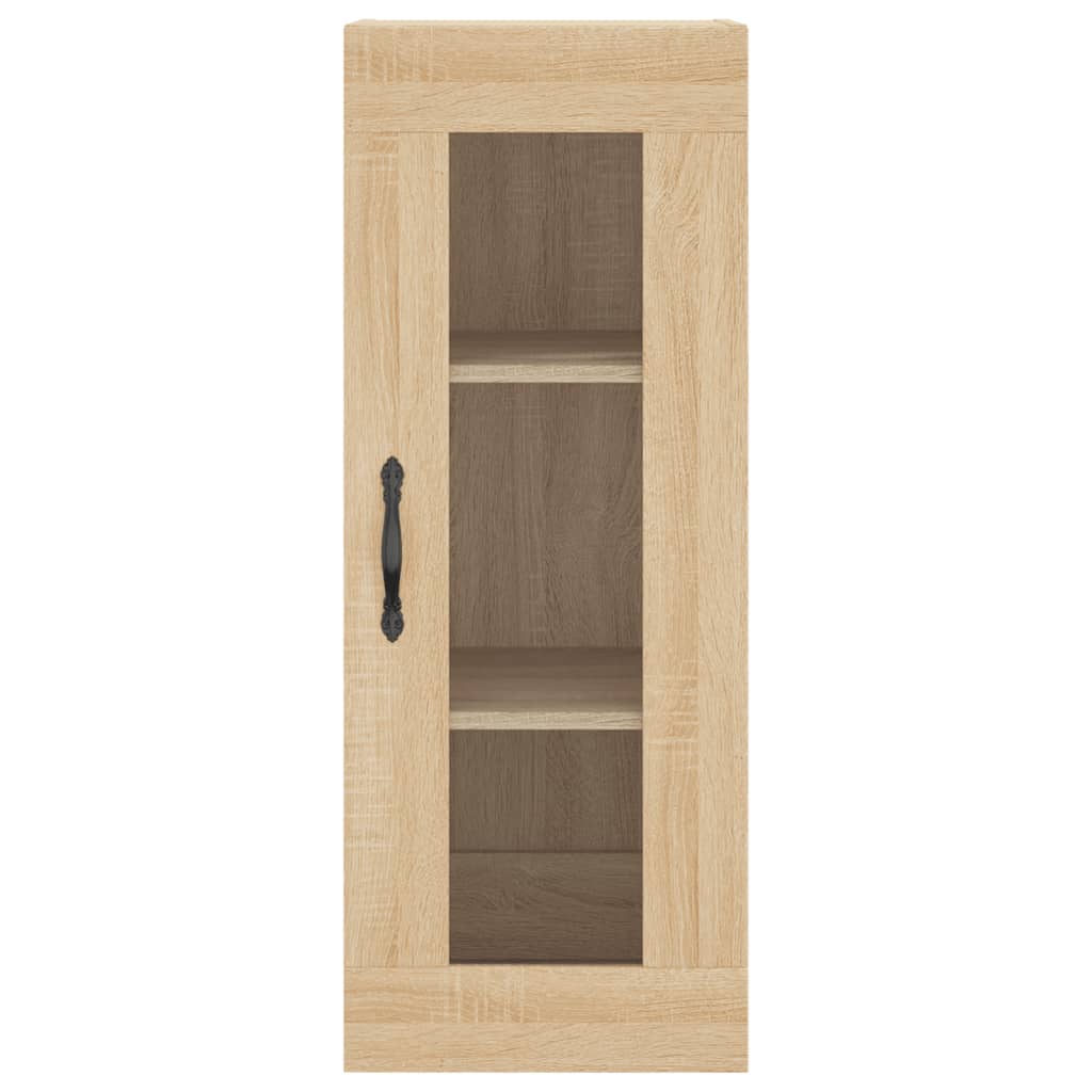 vidaXL Hoge kast 34,5x34x180 cm bewerkt hout sonoma eikenkleurig