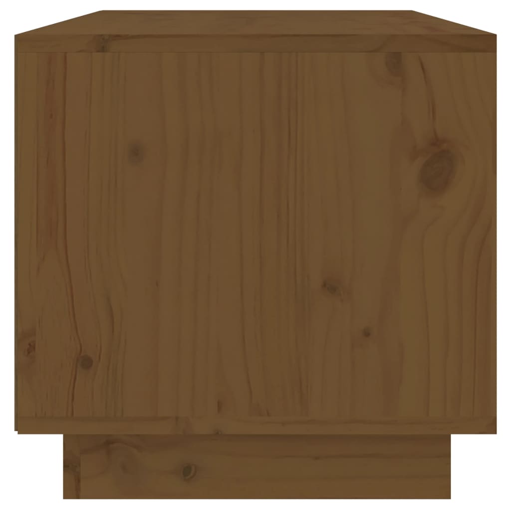 vidaXL Tv-meubel 60x35x35 cm massief grenenhout honingbruin