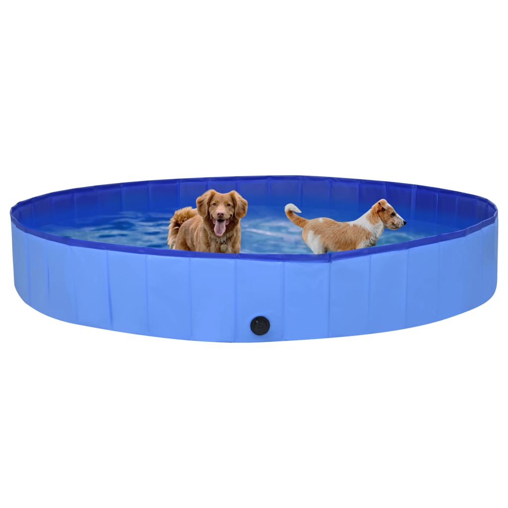 vidaXL Hondenzwembad inklapbaar 300x40 cm PVC blauw