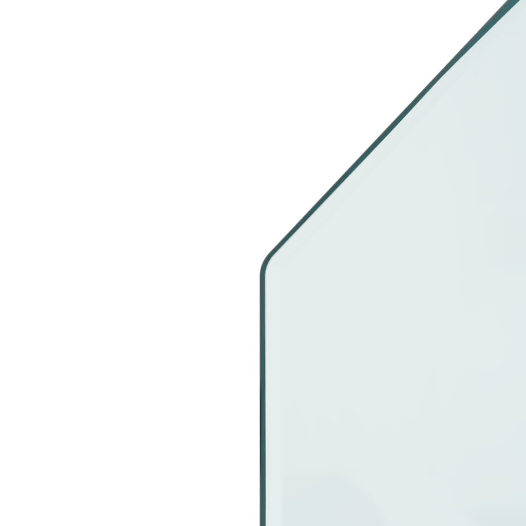 vidaXL Glasplaat openhaard zeshoekig 120x50 cm