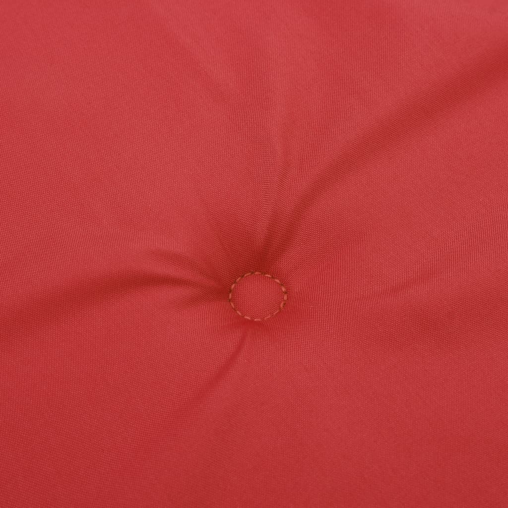 vidaXL Tuinstoelkussens 2 st hoge rug 120x50x3 cm stof rood