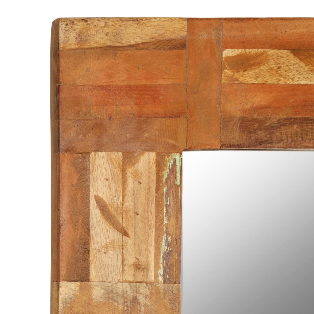 vidaXL Wandspiegel 60x90 cm massief gerecycled hout