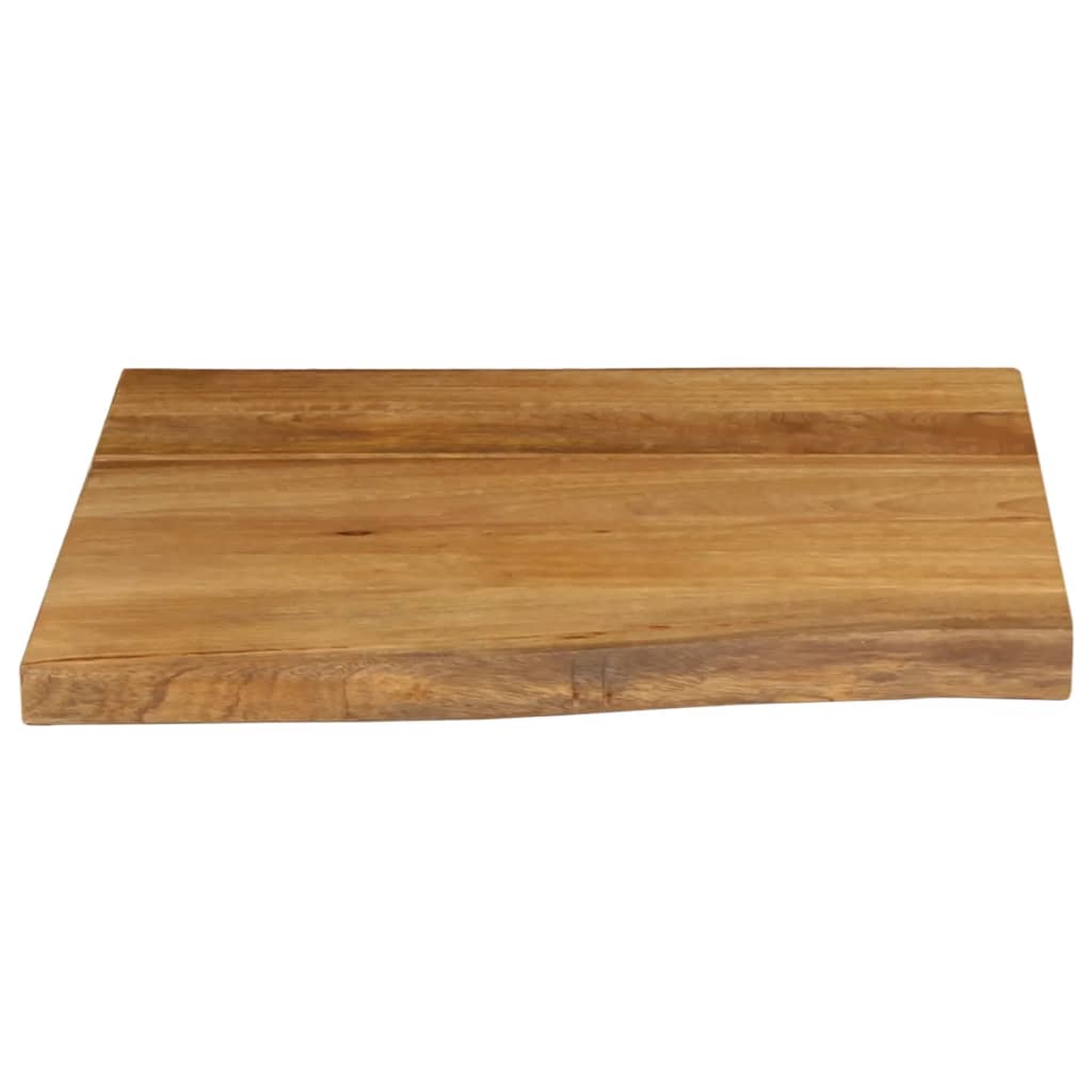 vidaXL Tafelblad met natuurlijke rand 80x80x2,5 cm massief mangohout