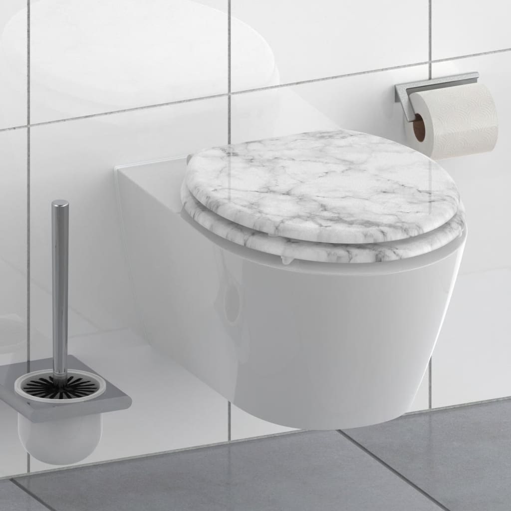 SCHÜTTE Toiletbril met soft-close MARMOR STONE