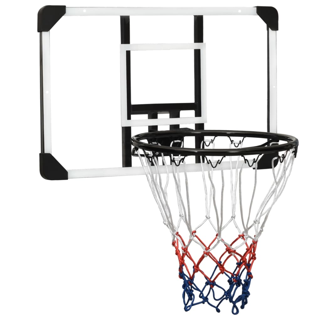 vidaXL Basketbalbord 71x45x2,5 cm polycarbonaat transparant