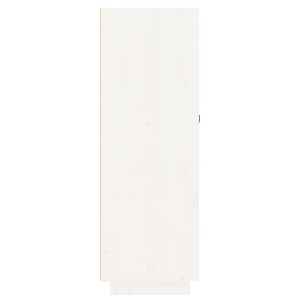vidaXL Wijnkast 45x34x100 cm massief grenenhout wit