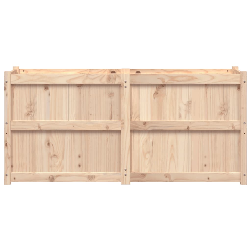 vidaXL Plantenbak 150x50x70 cm massief grenenhout, bloempot, buitenpot, planten pot, bloembak, plantenpot, tuinpot, plantenbak buiten, bloempot buiten