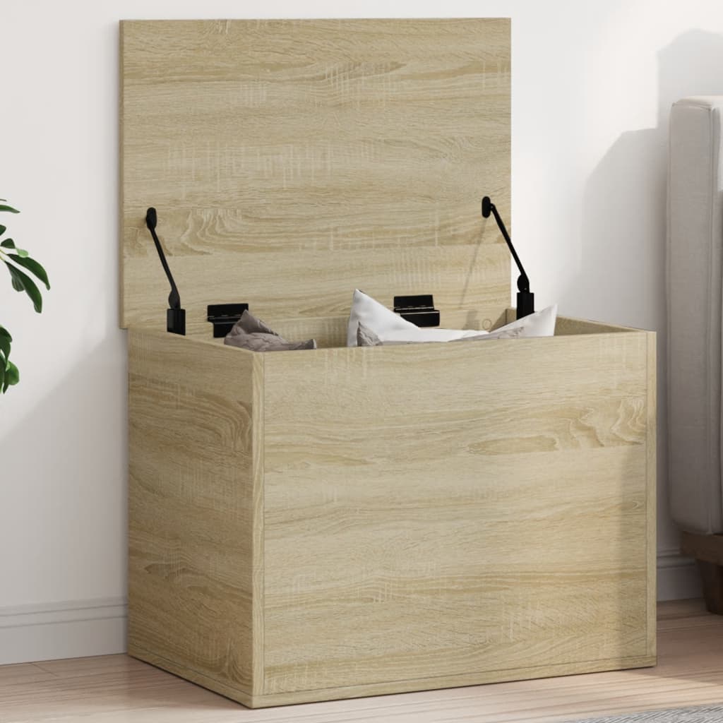 vidaXL Opbergbox 60x42x46 cm bewerkt hout sonoma eikenkleurig