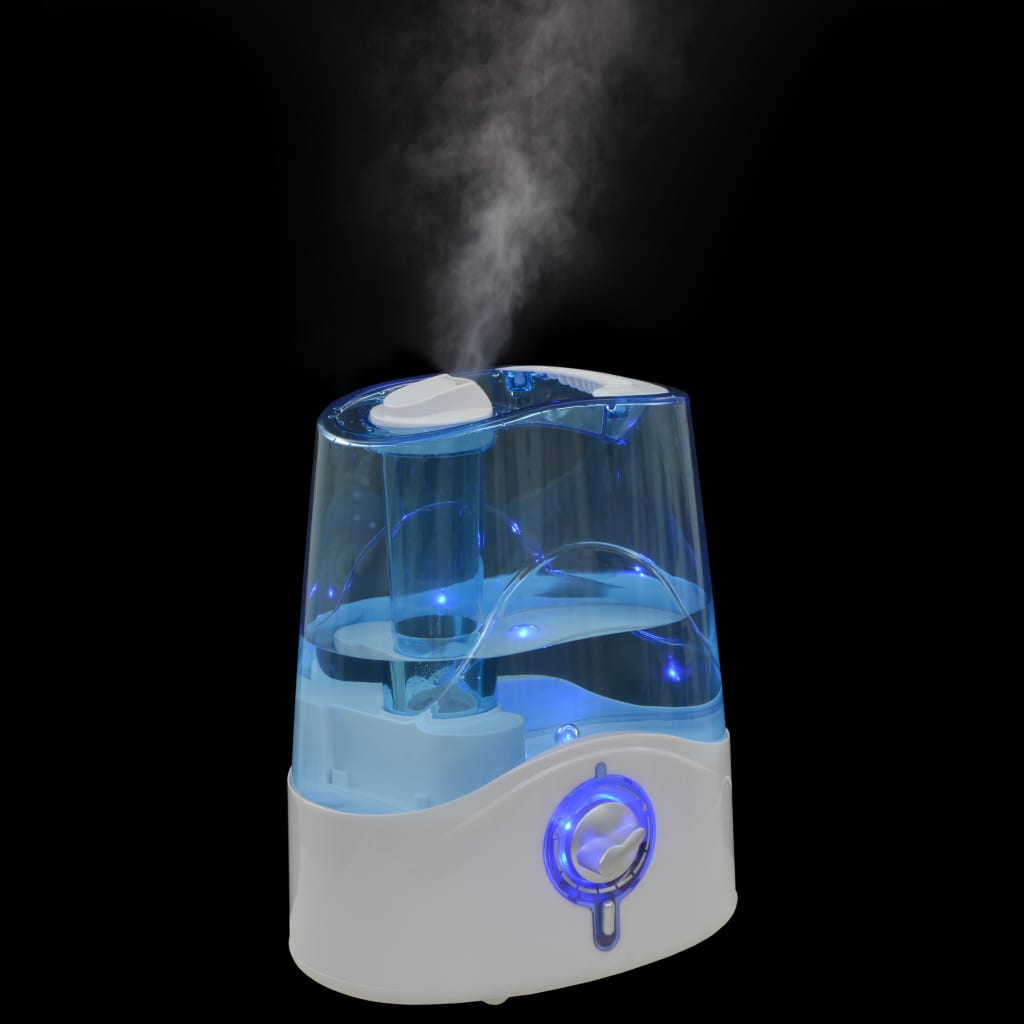 vidaXL Ultrasone bevochtiger met koele mist en nachtlamp 6 L 300 ml/u