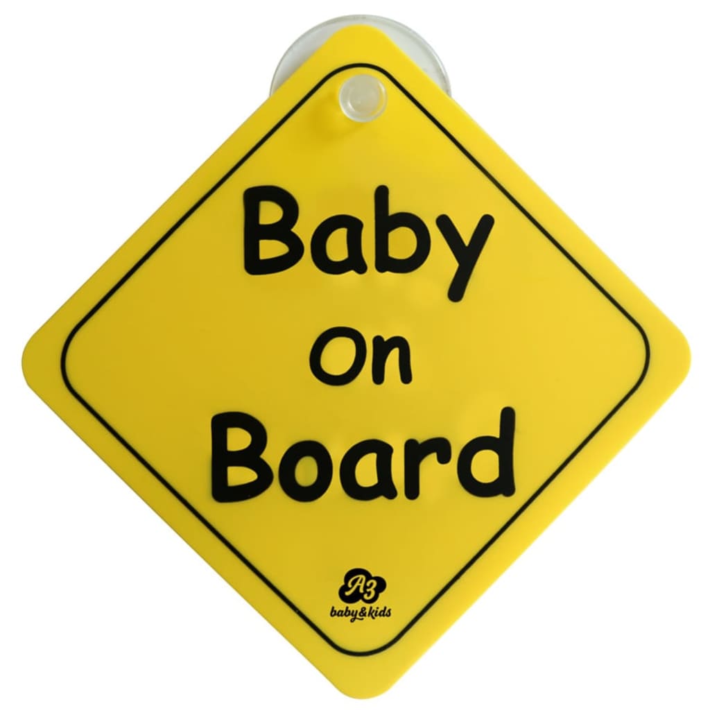 A3 Baby & Kids 4-delige Baby autoaccessoireset zwart
