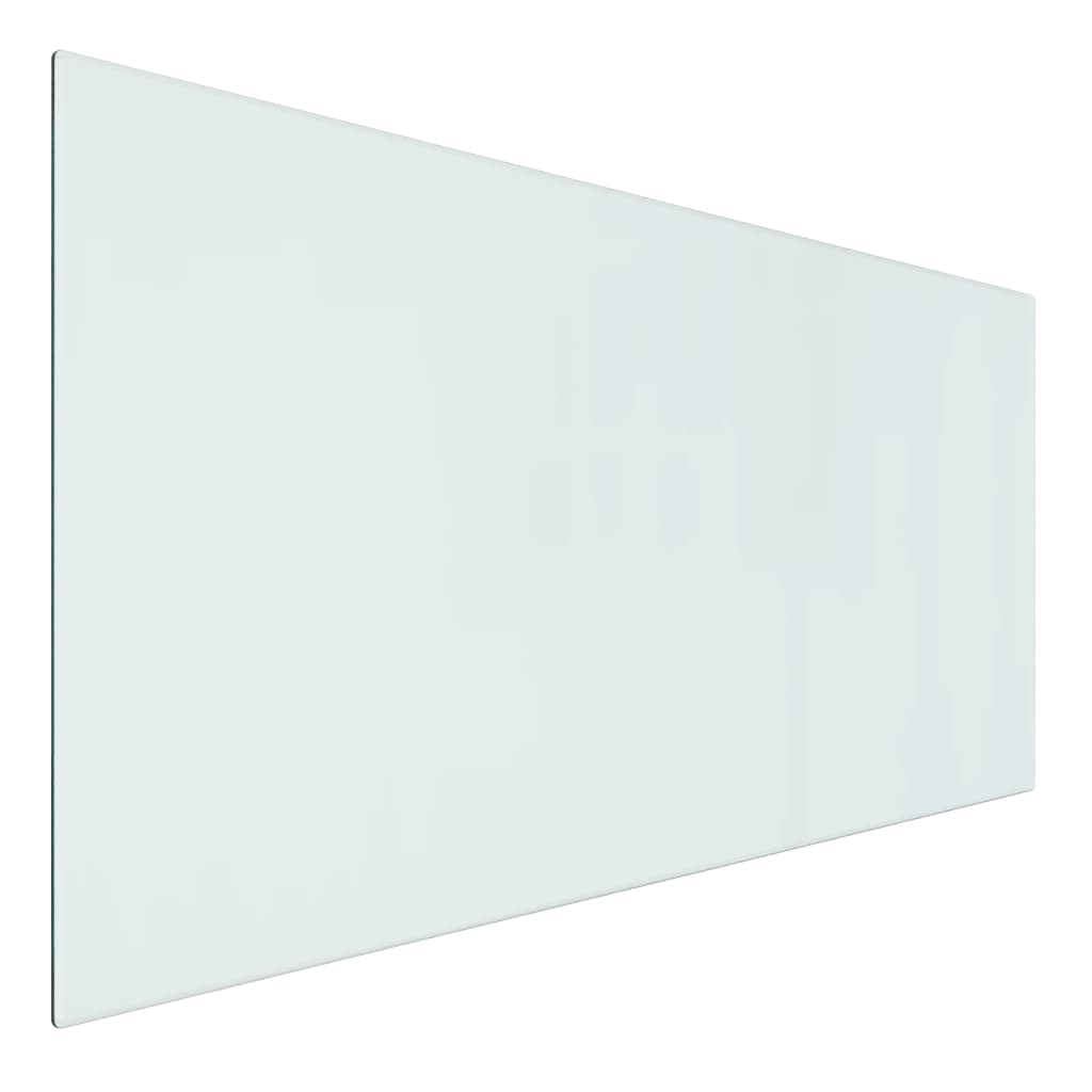 vidaXL Glasplaat openhaard rechthoekig 100x50 cm