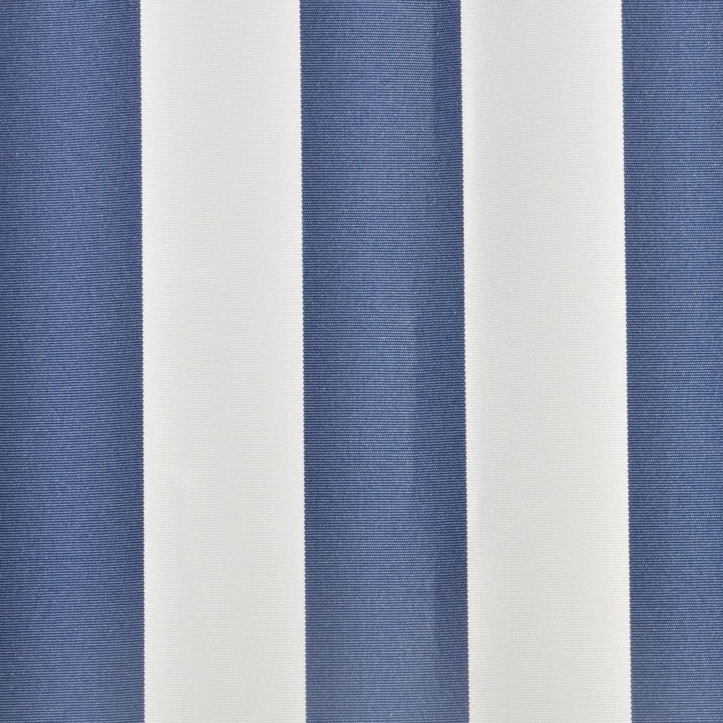 vidaXL Luifeldoek 3x2,5 m canvas blauw en wit