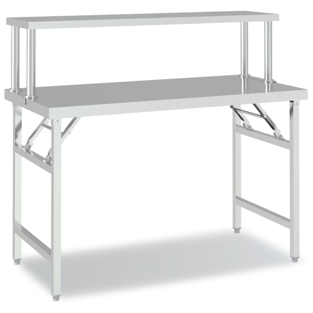 Keukenwerktafel met spatscherm 55x55x93 cm roestvrij staal kopen