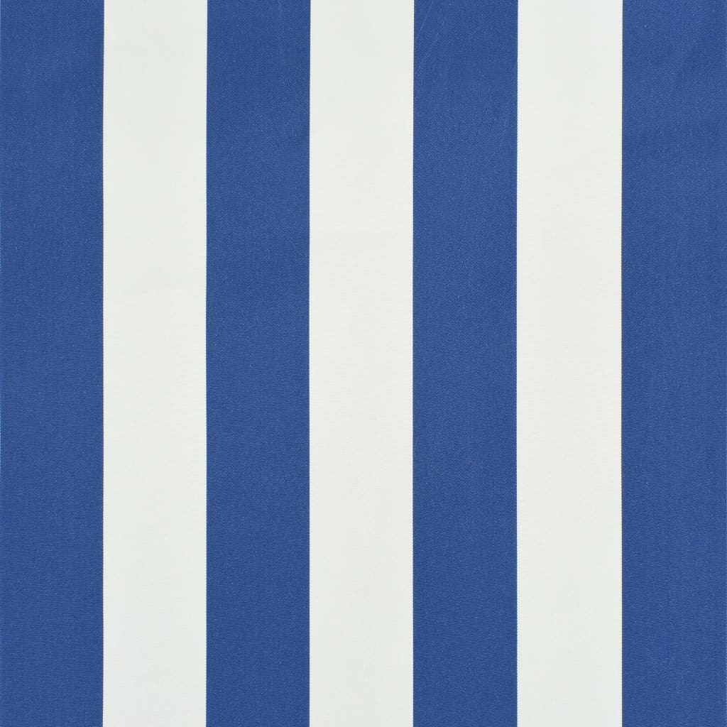 vidaXL Luifel uittrekbaar 150x150 cm blauw en wit