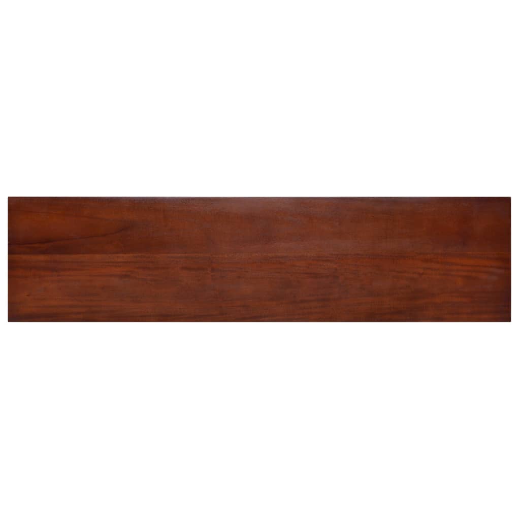 vidaXL Wandtafel 120x30x75 cm massief mahoniehout klassiek bruin