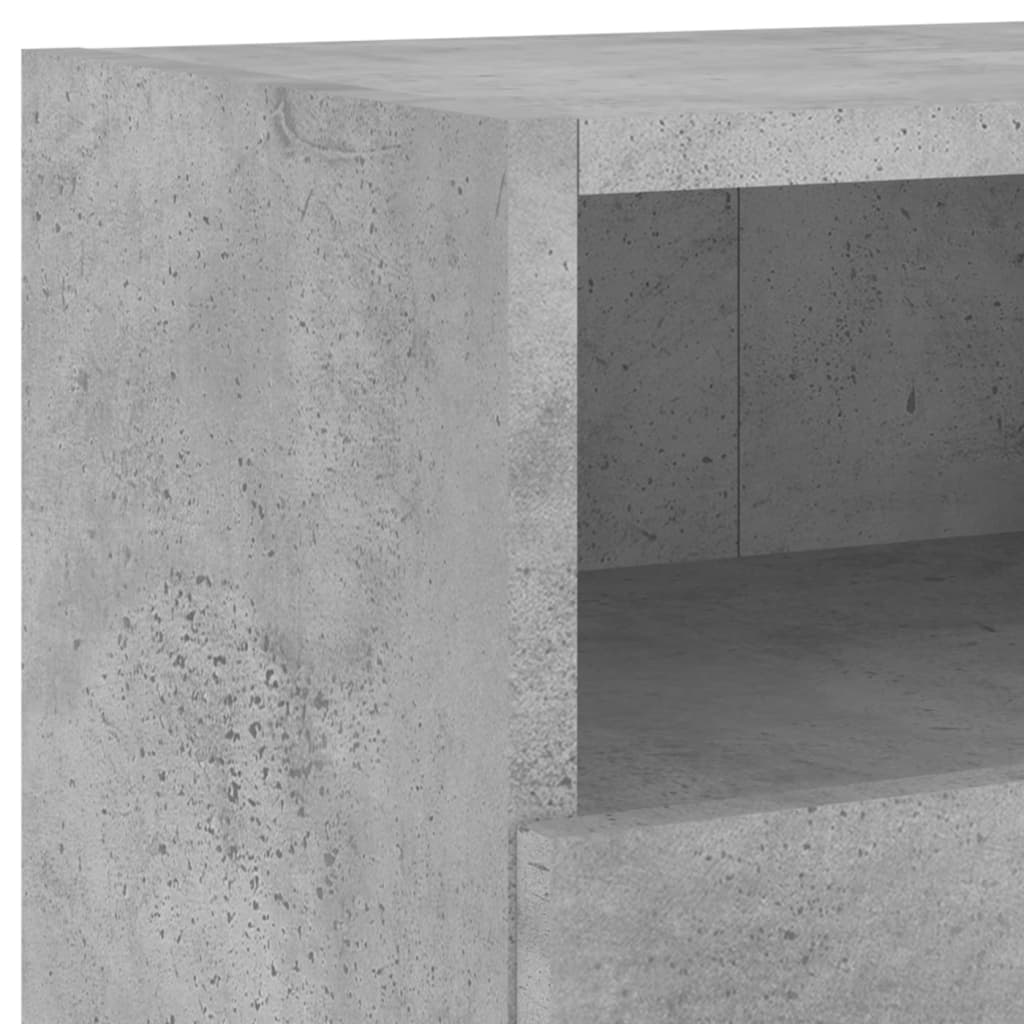 vidaXL 5-delige tv-wandmeubelset bewerkt hout betongrijs