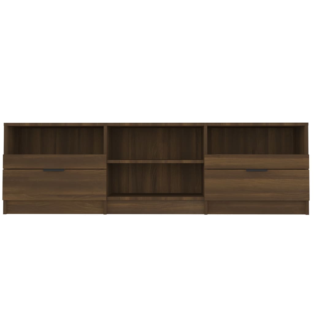 vidaXL Tv-meubel 150x33,5x45 cm bewerkt hout bruin eikenkleur