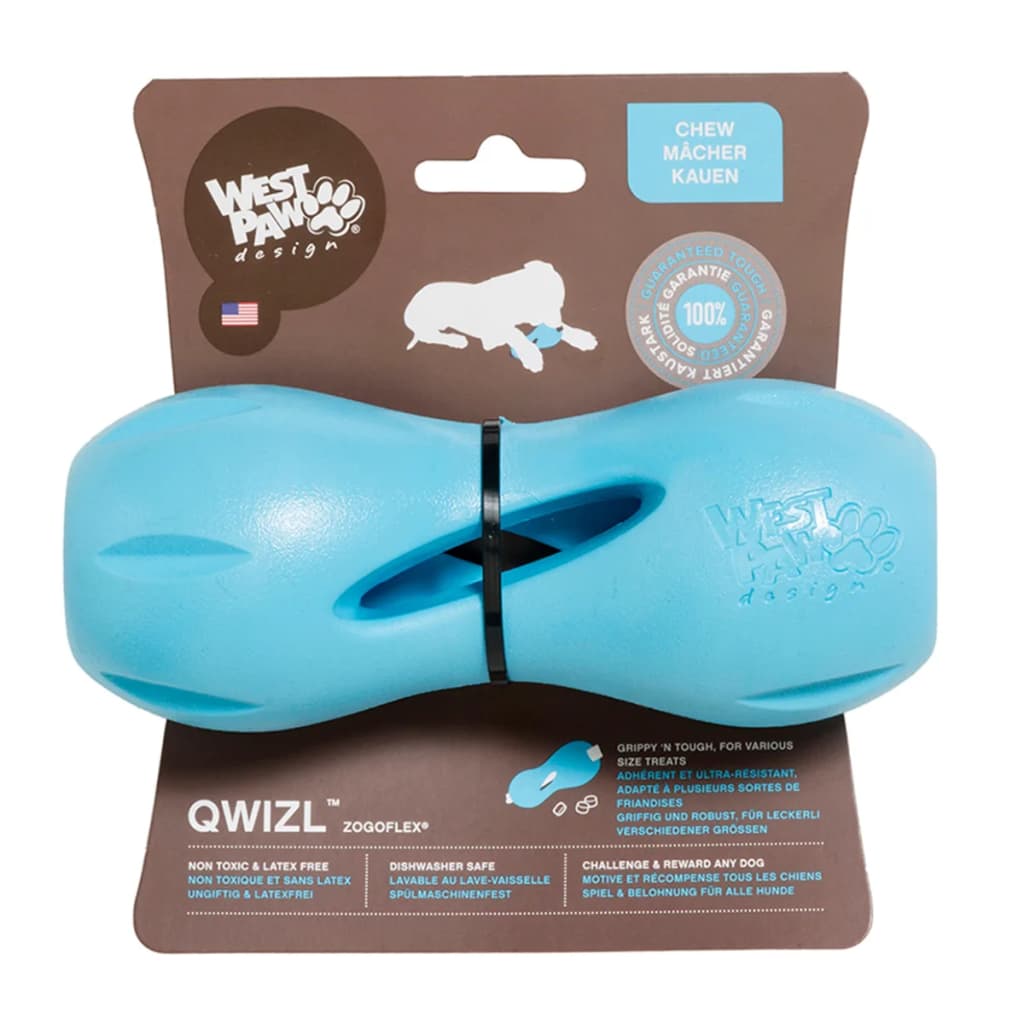 Zogoflex Hondenpuzzel speelgoed Qwizl blauw maat L 3540