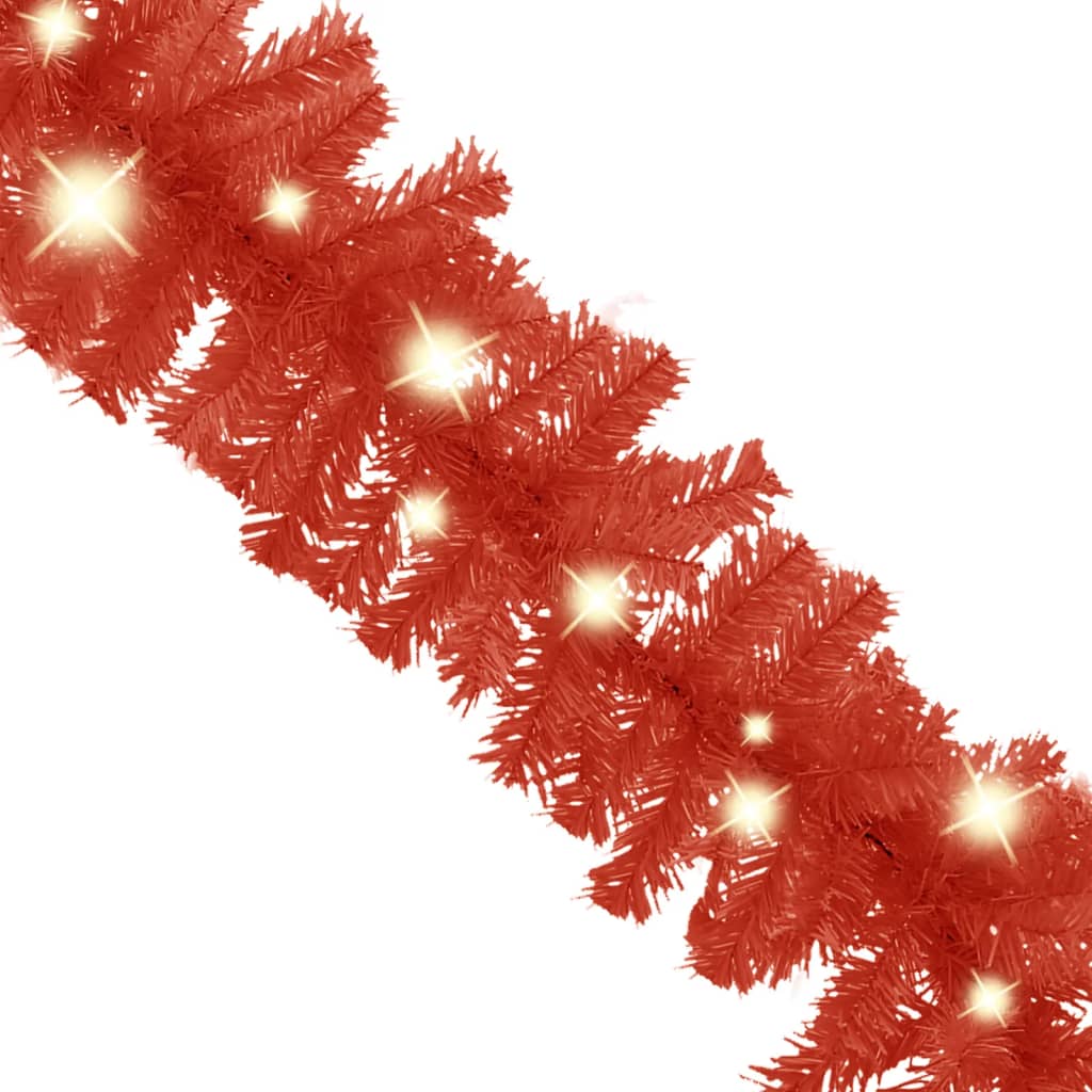vidaXL Kerstslinger met LED-lampjes 5 m rood