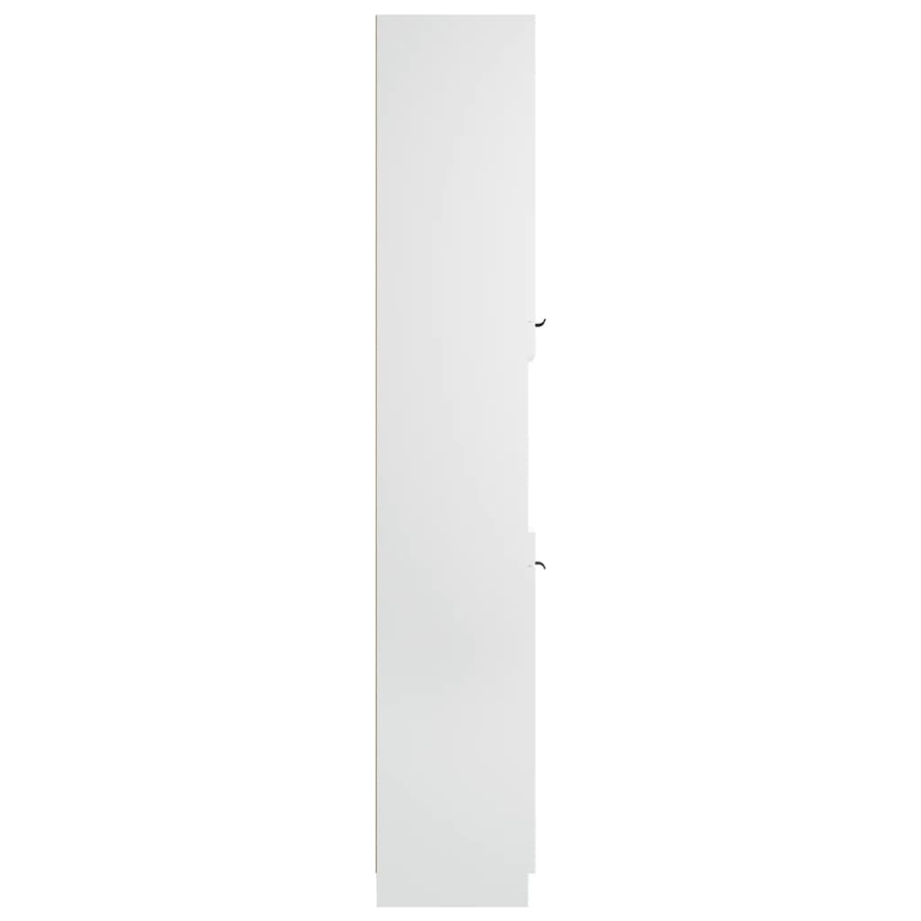 vidaXL Badkamerkast 32x34x188,5 cm bewerkt hout wit