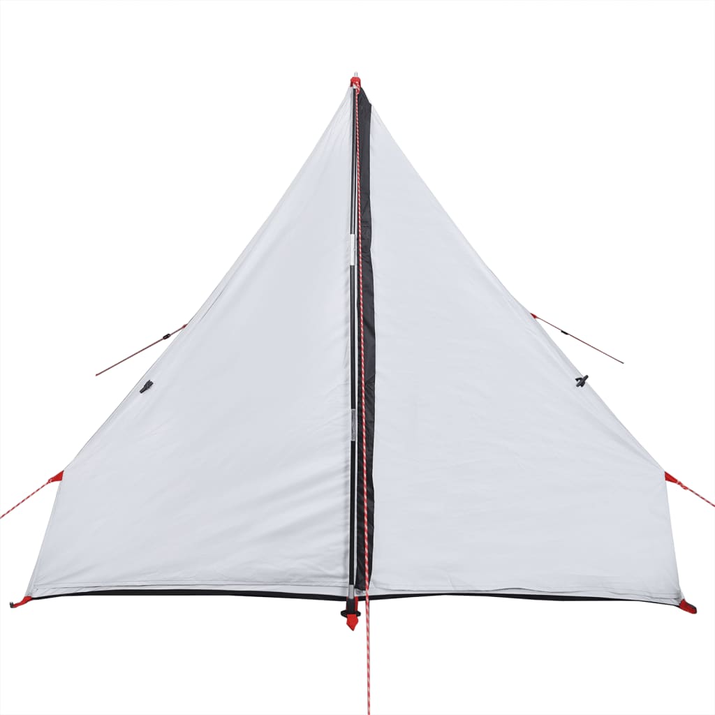 vidaXL Tent A-frame 2-persoons waterdicht verduisterend stof wit