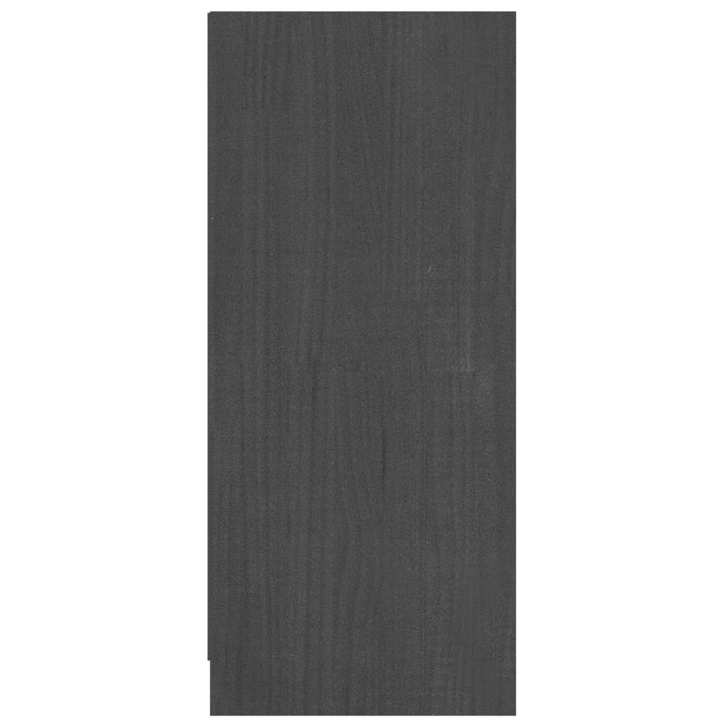 vidaXL Dressoir 70x33x76 cm massief grenenhout grijs