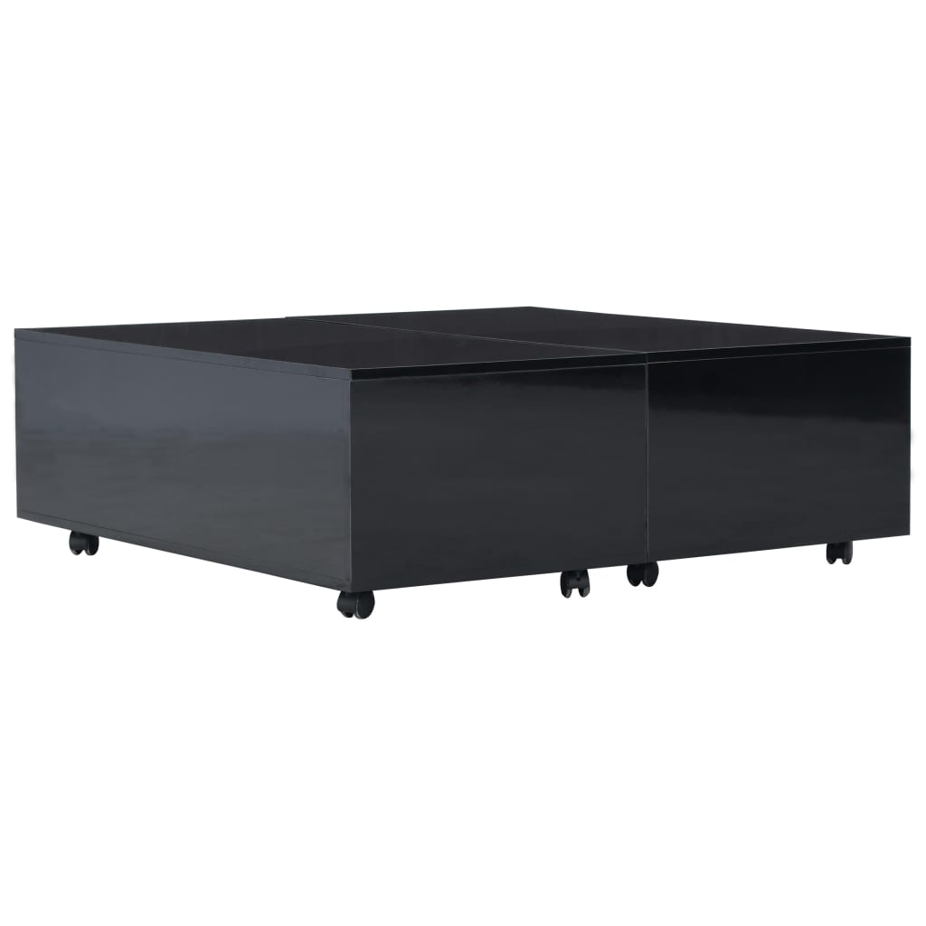 ② vidaXL Salontafel 100x100x35 cm bewerkt hout grijs sonoma - Tables | Tables de salon