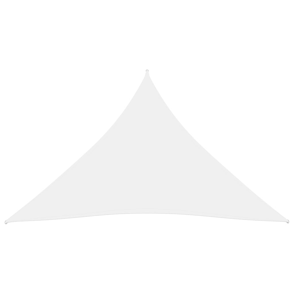 vidaXL Zonnescherm driehoekig 5x5x5 m oxford stof wit