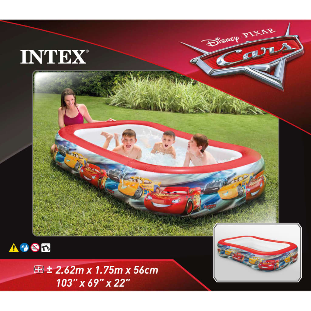 Intex Zwembad Swim Center Cars 262x175x56 cm meerkleurig