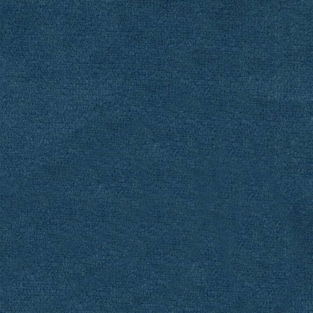vidaXL Kantoorstoel draaibaar fluweel blauw