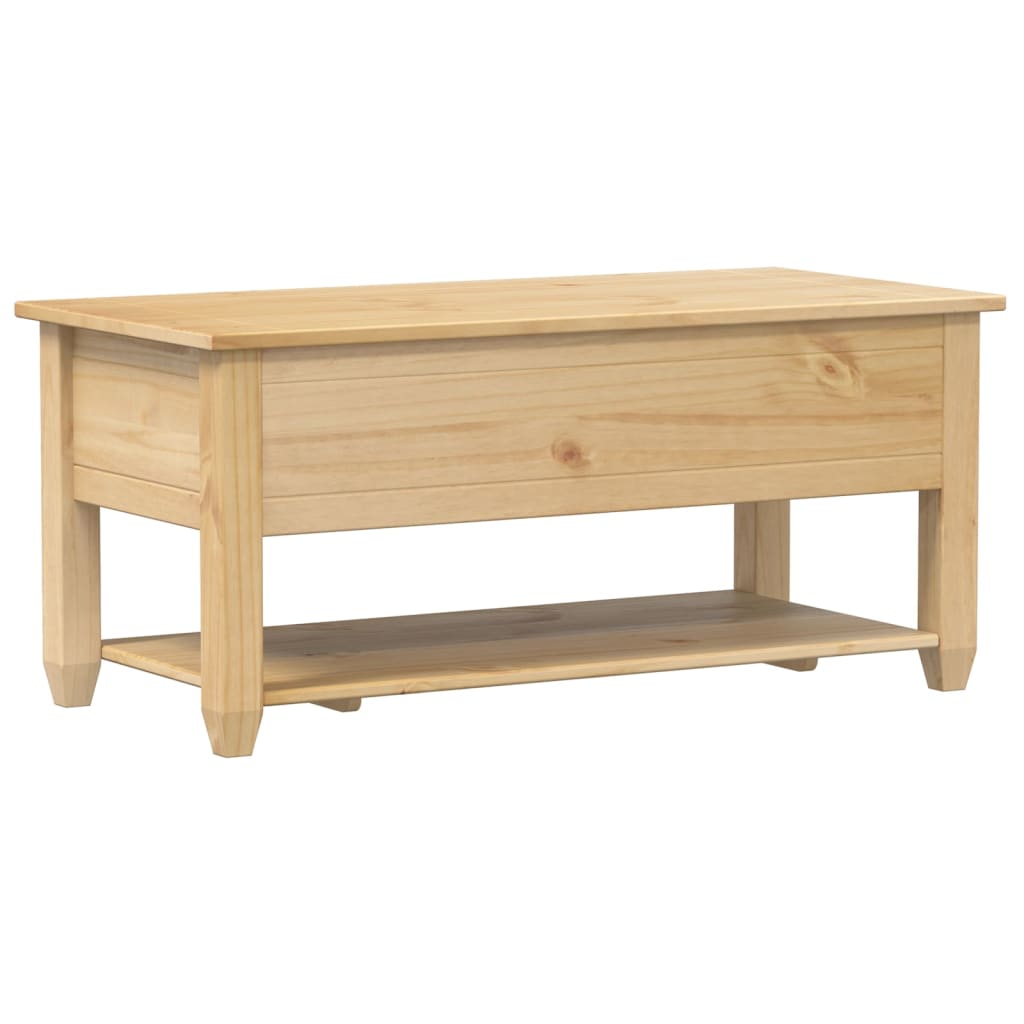 vidaXL Salontafel met lades Corona 100x48x45 cm massief grenenhout