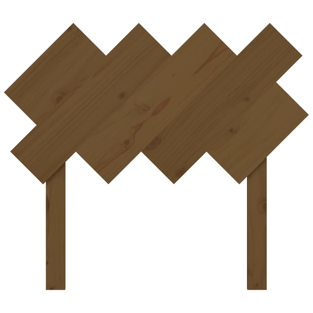 vidaXL Hoofdbord 92x3x81 cm massief grenenhout honingbruin