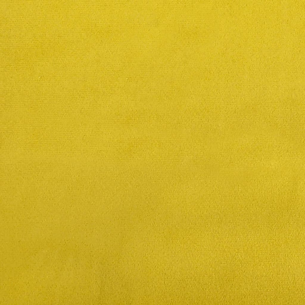 vidaXL Fauteuil 60 cm fluweel geel