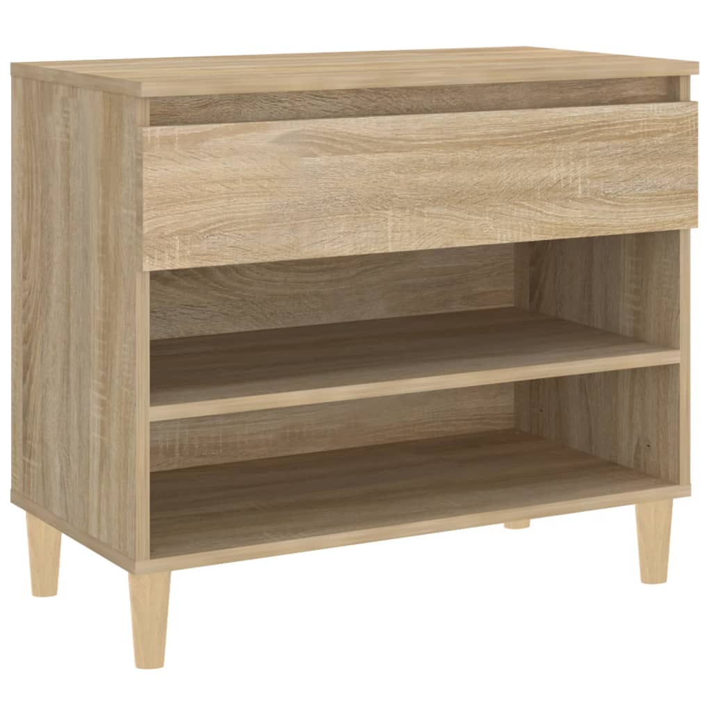 vidaXL Schoenenkast 70x36x60 cm bewerkt hout sonoma eikenkleurig