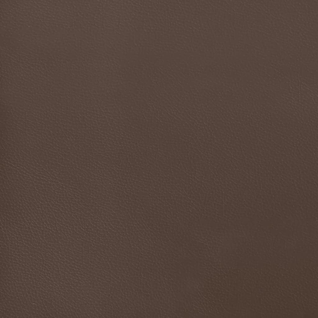 vidaXL Pocketveringmatras 120x200x20 cm kunstleer bruin