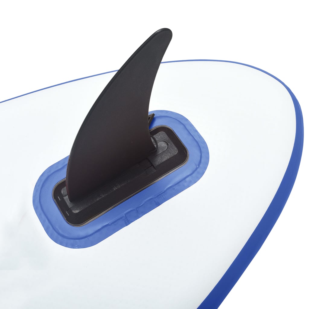vidaXL Stand-up paddleboard opblaasbaar met zeilset blauw en wit