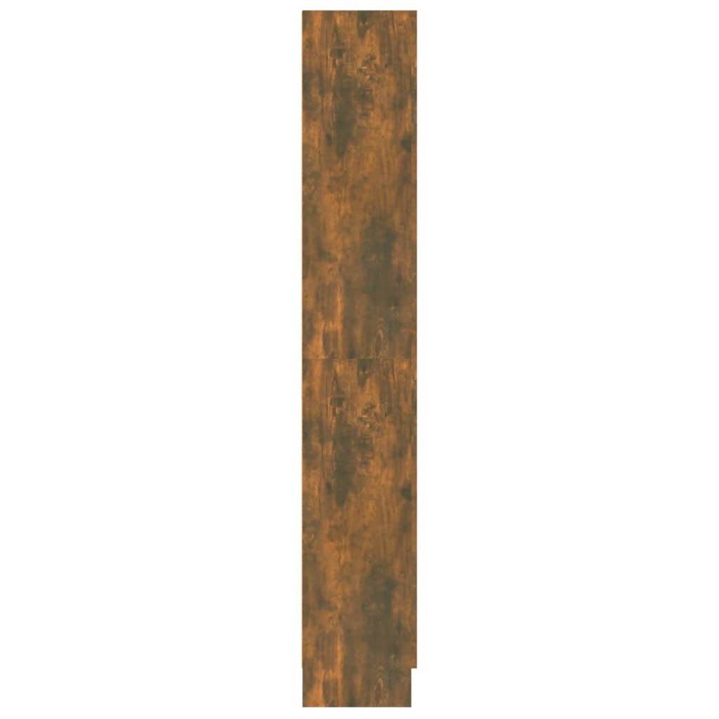 vidaXL Boekenkast 82,5x30,5x185,5 cm bewerkt hout gerookt eikenkleurig