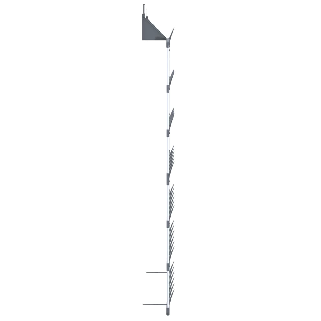 vidaXL Schoenenrek hangend 66x13x139 cm zilverkleurig