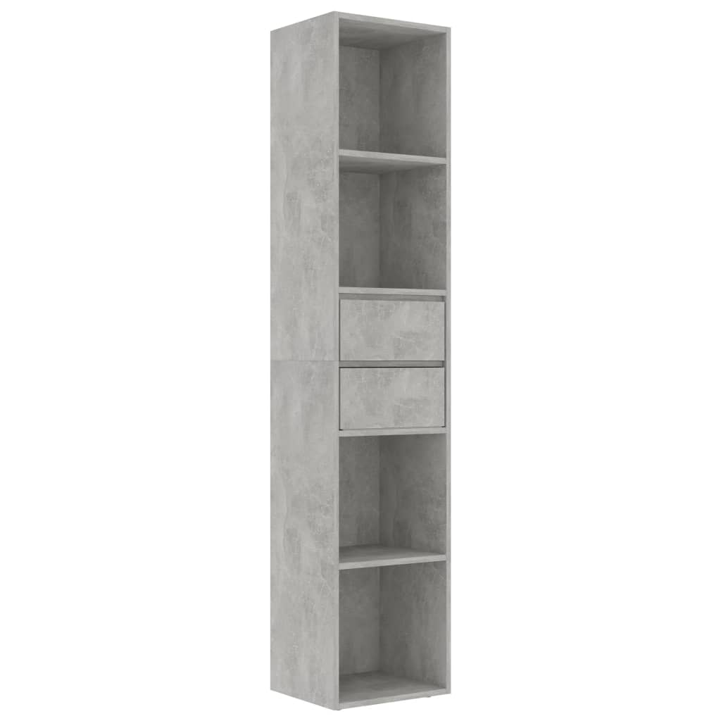 vidaXL Boekenkast 36x30x171 cm bewerkt hout betongrijs