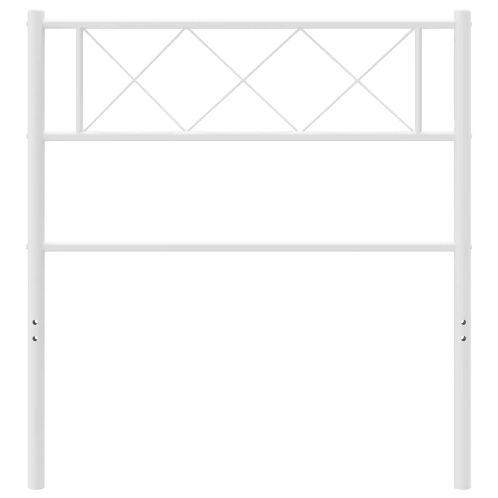 vidaXL Hoofdbord 90 cm metaal wit