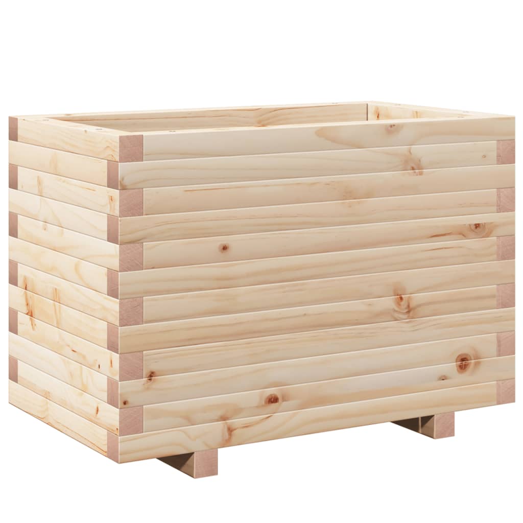 vidaXL Plantenbak 70x40x49,5 cm massief grenenhout