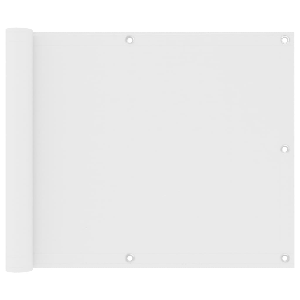 vidaXL Balkonscherm 75x300 cm oxford stof wit