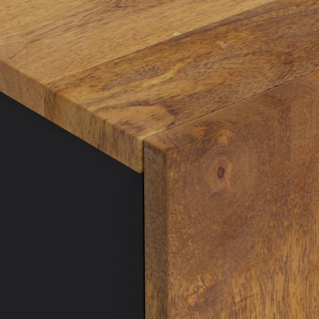 vidaXL Wastafelkast 62x33x58 cm massief mangohout en bewerkt hout