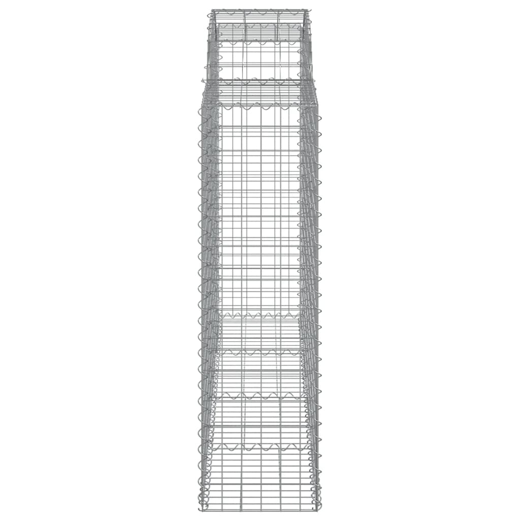 vidaXL Schanskorven 25 st gewelfd 200x50x140/160 cm ijzer